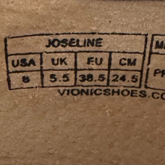 Vionic Joseline Silver Putter Shimmer Mary Jane Ballet Flat Shoes Size 8 - Picture 16 of 16